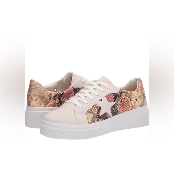 Yellow Box Shoes - Yellow Box Elepsis Pink Snake Sneakers
